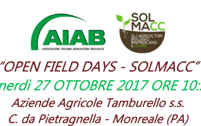 OPEN FIELD DAYS – SOLMACC presenta i risultati raggiunti