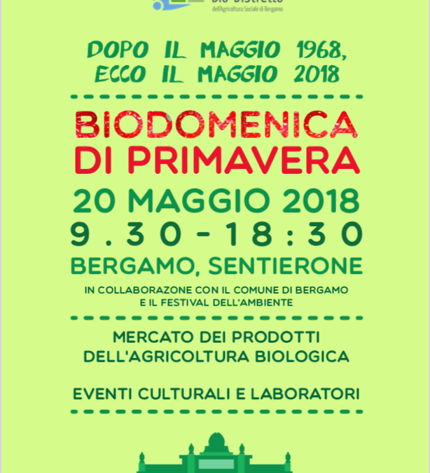 A Bergamo la Biodomenica il 20 maggio: oltre 40 i produttori