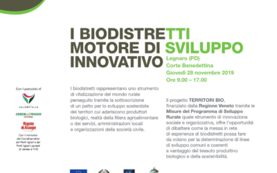 I Biodistretti: motore di sviluppo innovativo. Se ne parla  il 28 novembre