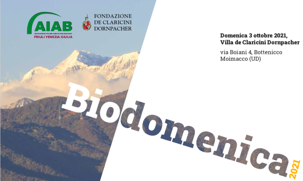 Biodomenica 2021, il 3 ottobre in Friuli Venezia Giulia